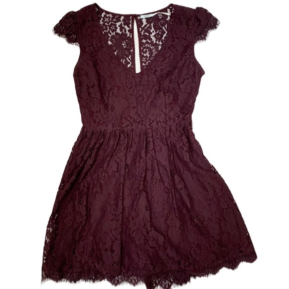 Kimchi Blue Jan Jan Lace Fit and Flare Dress Med - Picture 3 of 15